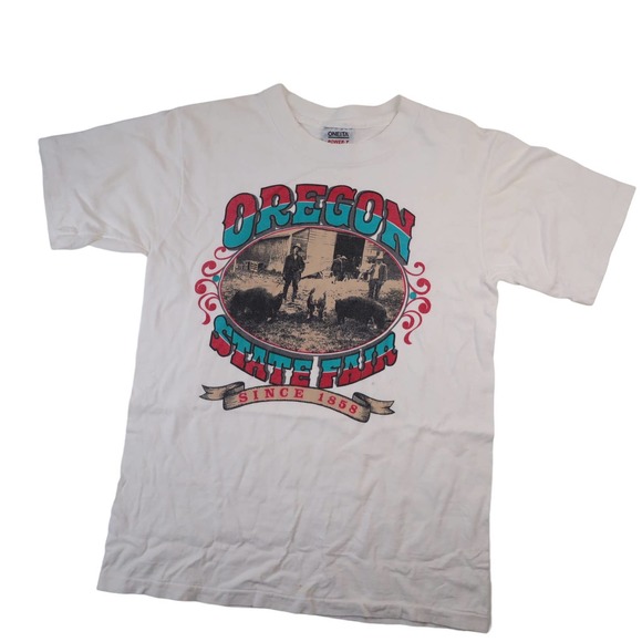 Vintage Oregon State Fair Graphic T Shirt - Picture 1 of 8